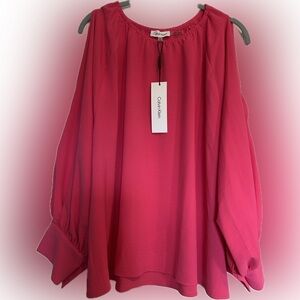 Calvin Klein Pink Cold Shoulder NWT